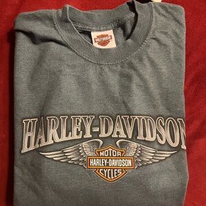 Harley-Davidson Charcoal Tee with Iconic Logo